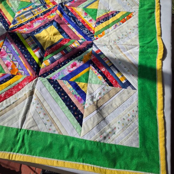 Handmade String Star Wall Quilt Small - Picture 5 of 10